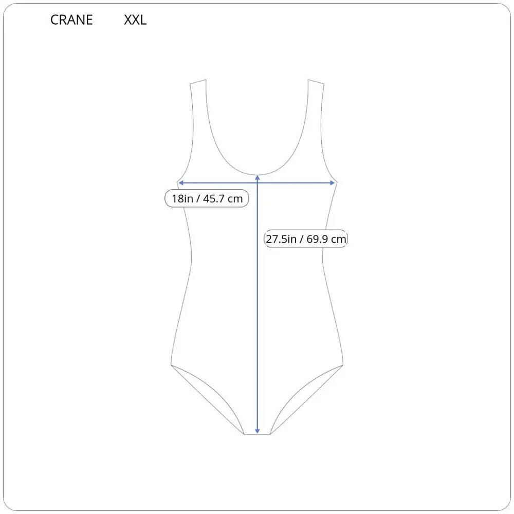 Crane Womens Swimsuit XXL Plus One Piece Halter Keyhole Pink Black FLO97E